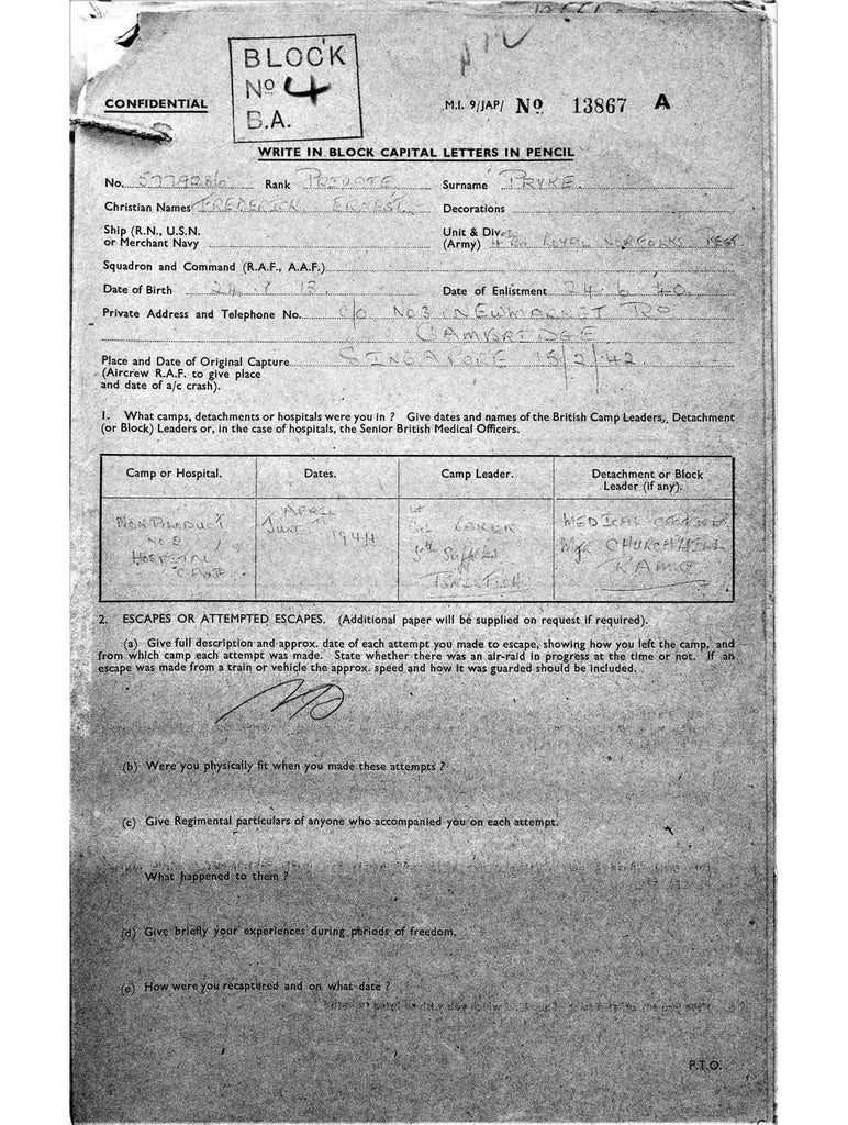 Pryke, Frederick Ernest