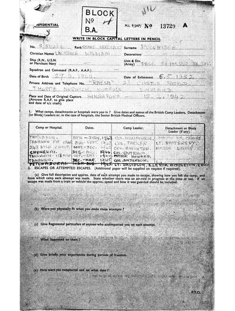 Puckridge, Laurence William