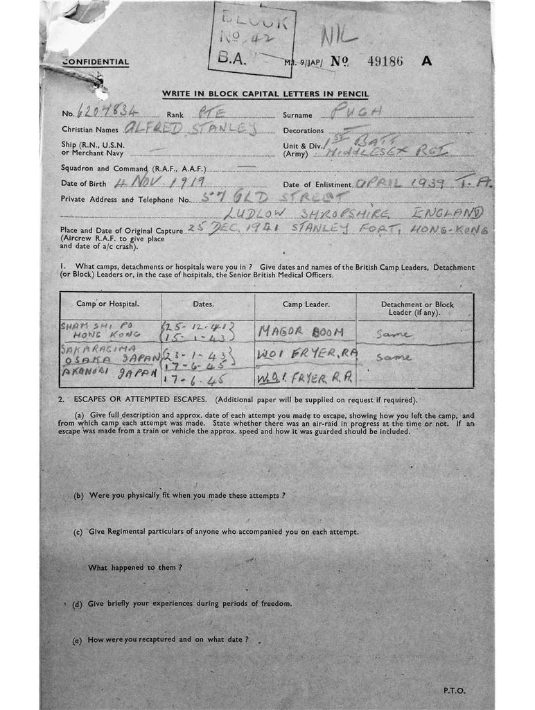 Pugh, Alfred Stanley