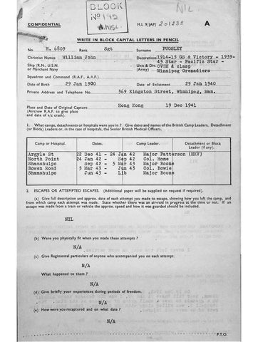 Pugsley, William John