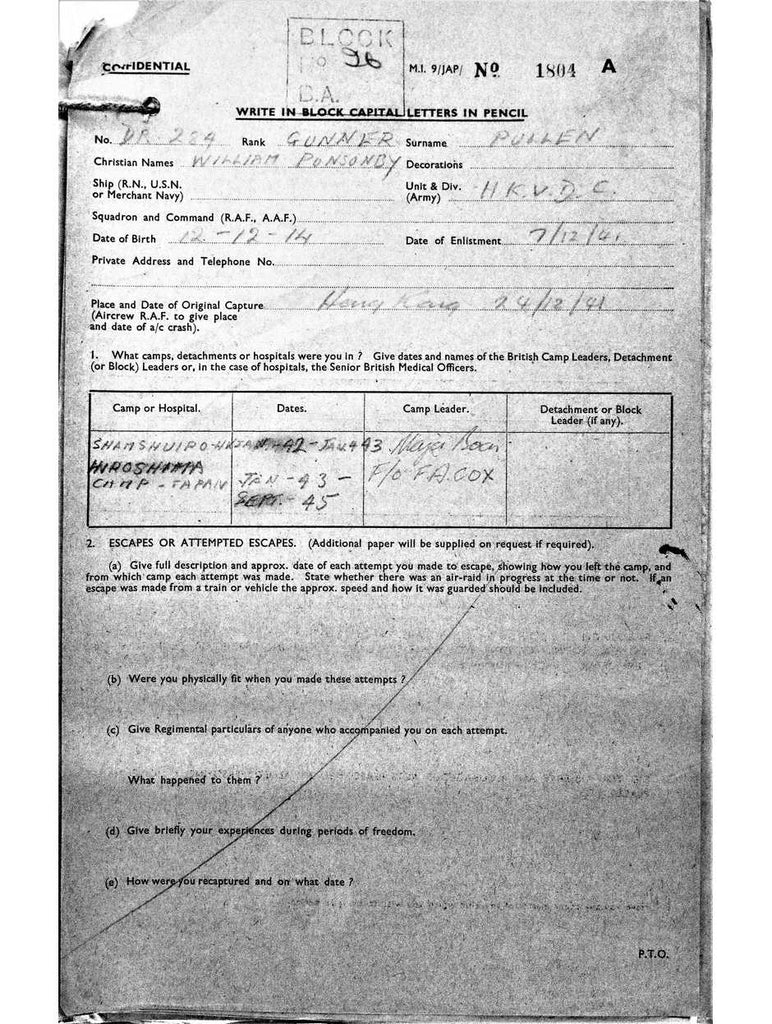 Pullen, Willaim Ponsonby