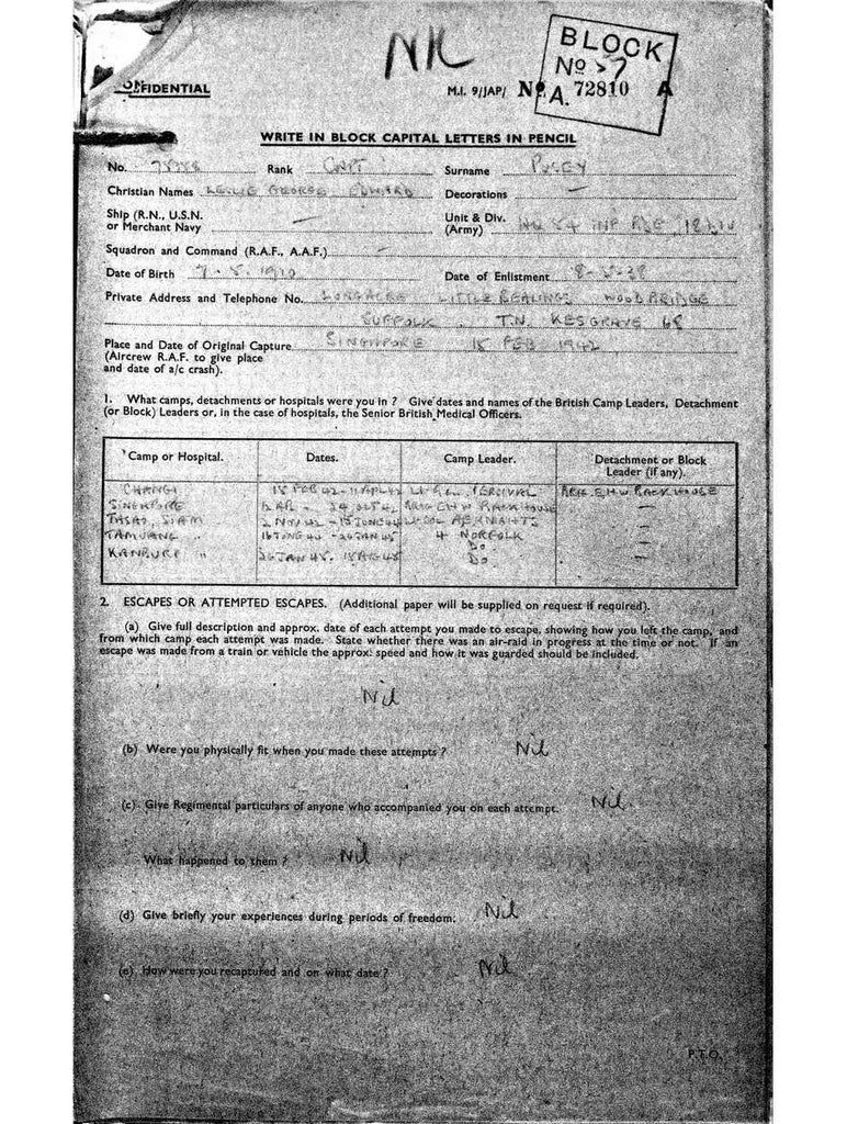 Pusey, Leslie Gerge Edward