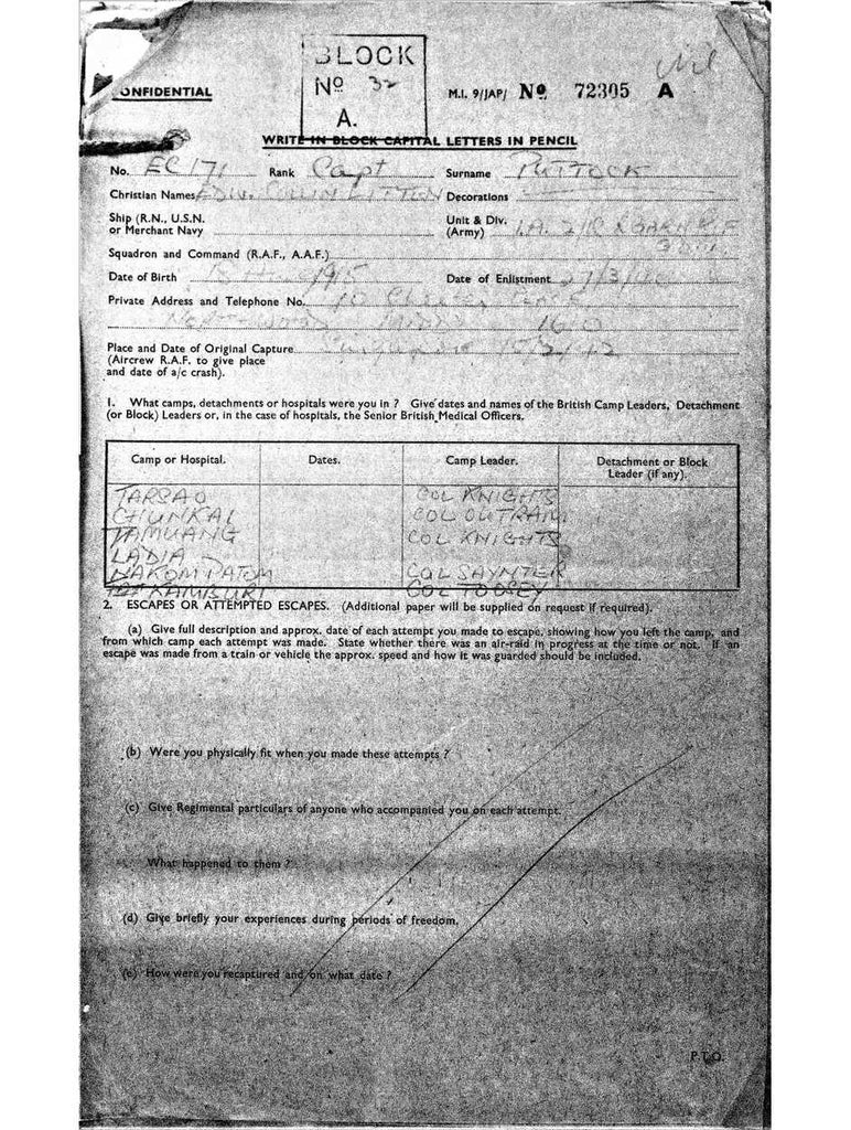 Puttock, Edward Colin Litten