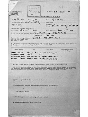 Quennell, William John Henry