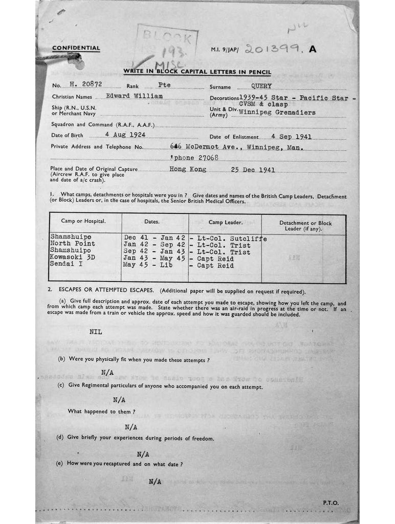 Query, Edward William