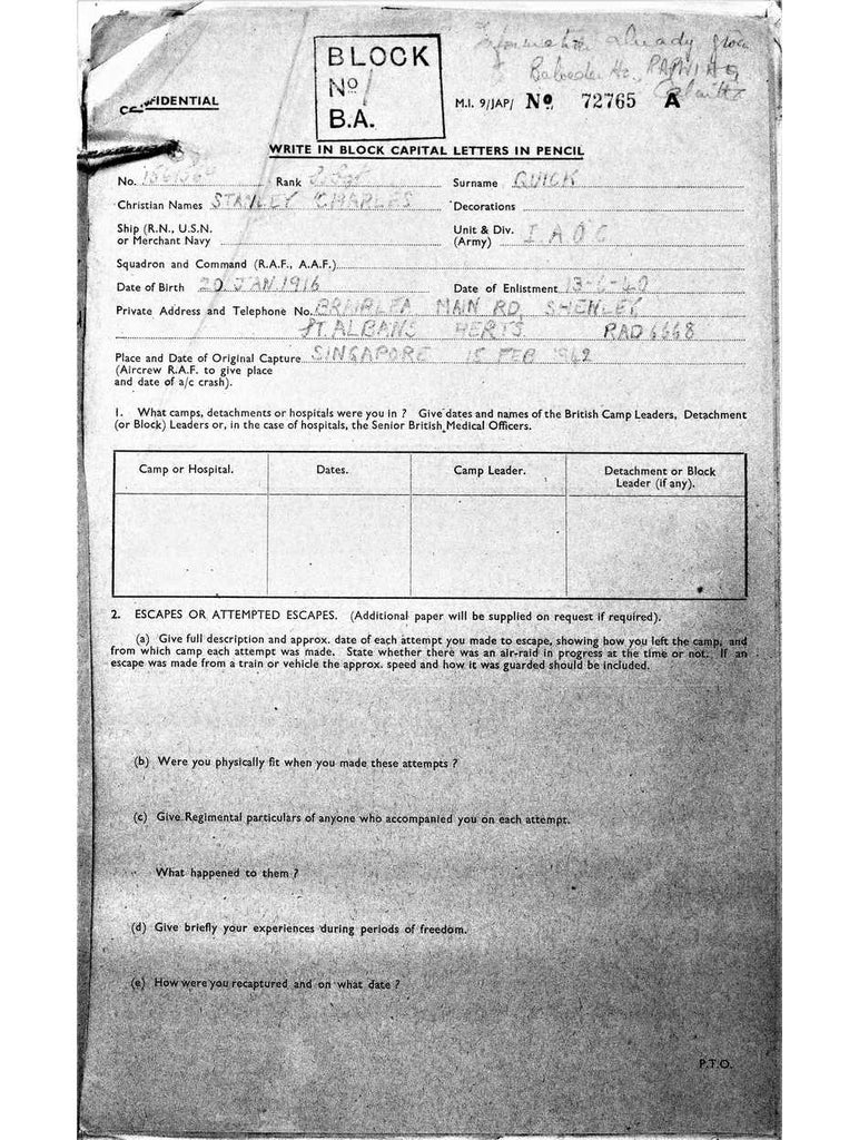 Quick, Stanley Charles