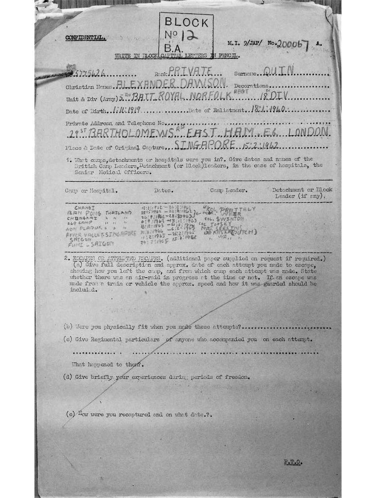 Quin, Alexander Dawson