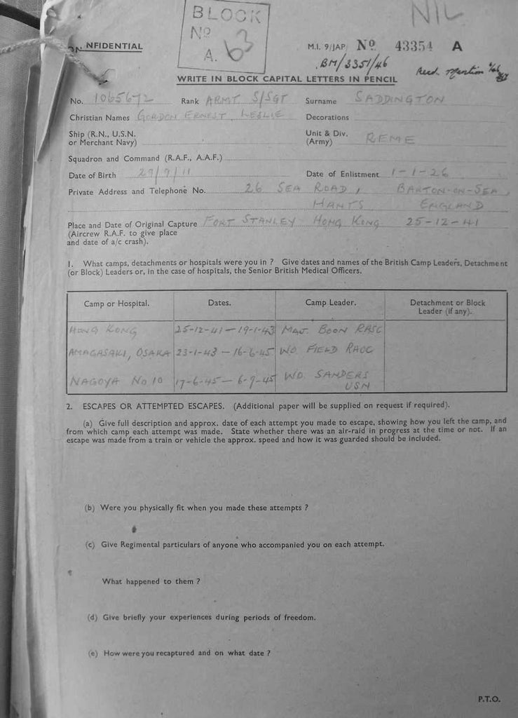 SADDINGTON-Gordon-Ernest-Leslie