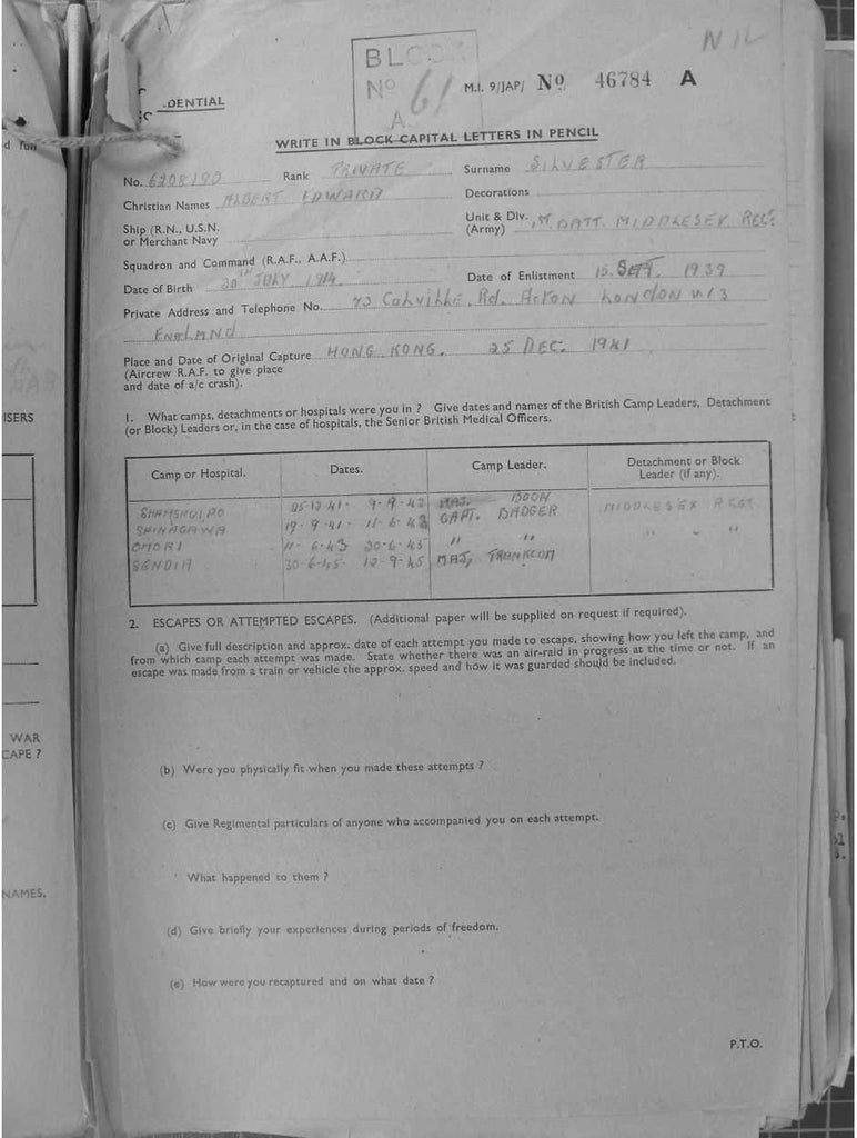 SILVESTER-Albert-Edward