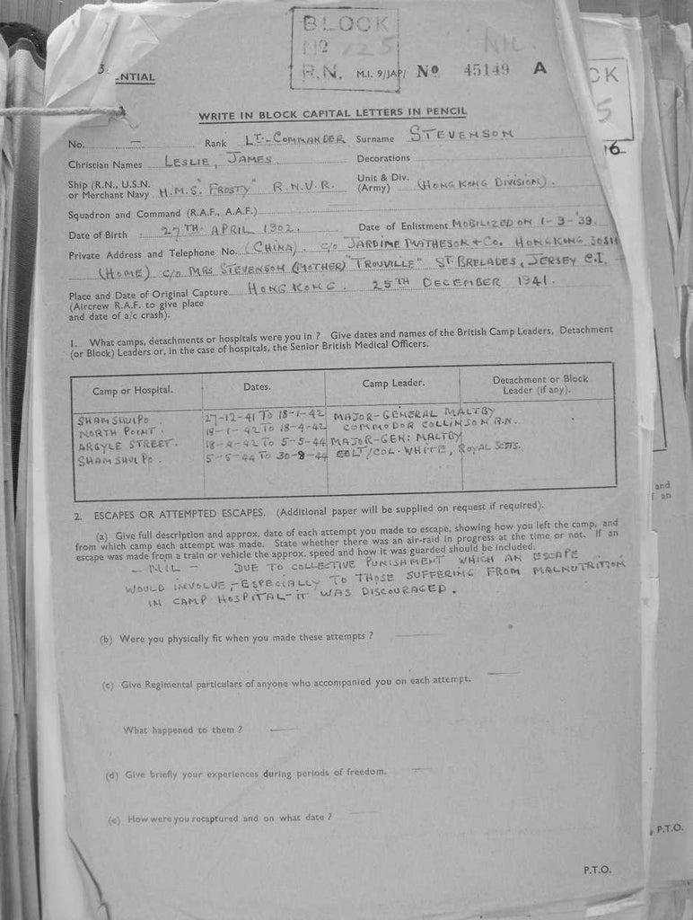 Stevenson-Leslie-James