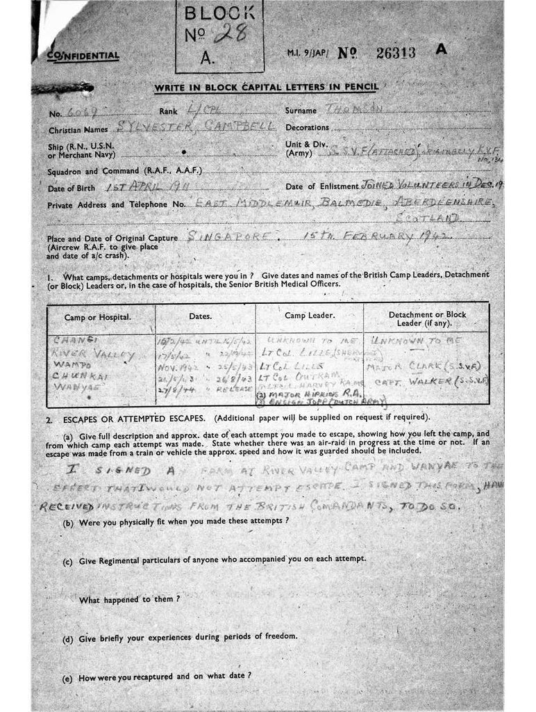 Thomson, Sylvester Campbell