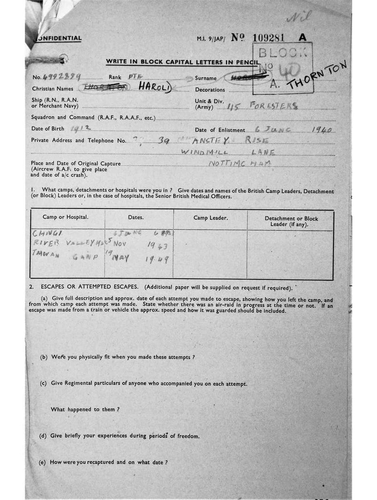 Thornton, Harold DOB 1912