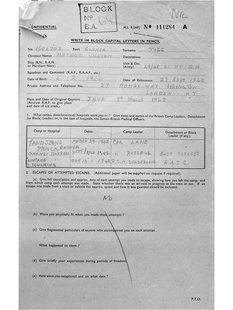 Tigg, Arthur William