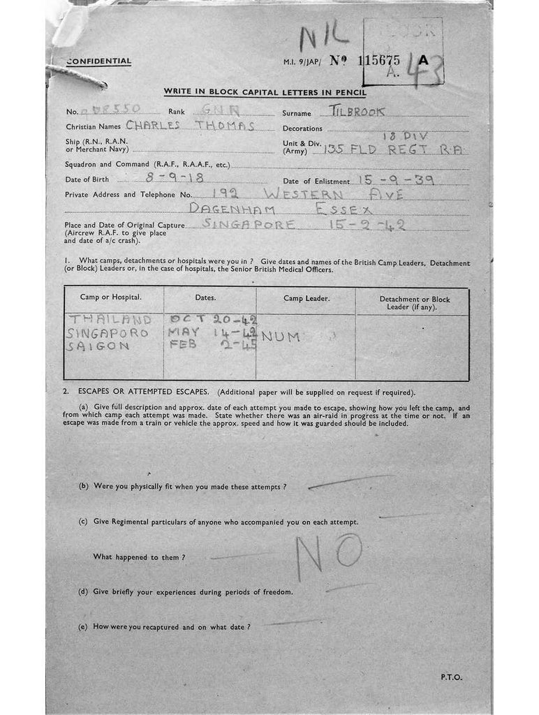 Tilbrook, Charles Thomas