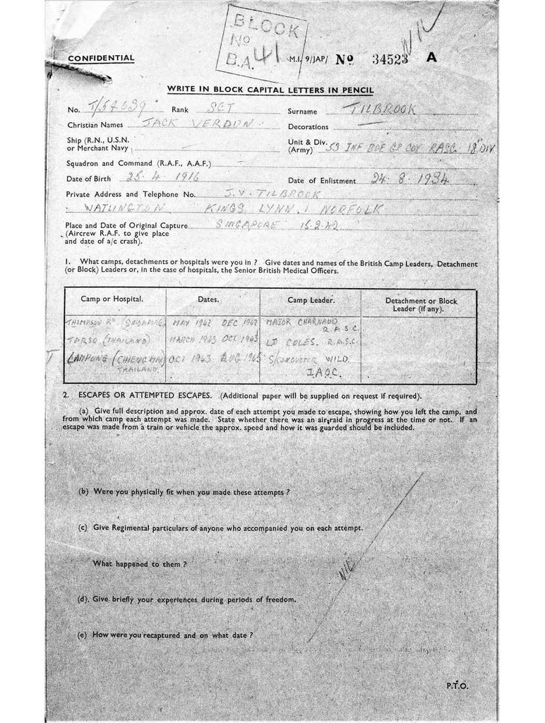 Tilbrook, Jack Verdun