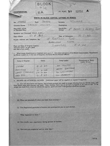 Tillcock, Charles William