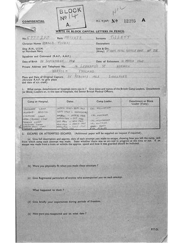 Tillett, Ronald Thomas