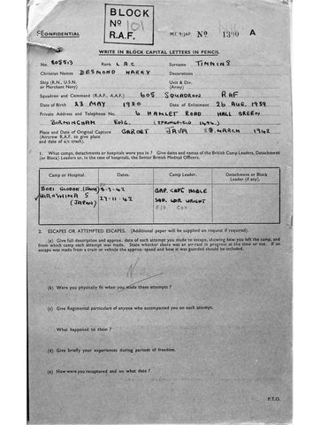 Timmins, Desmond Harry