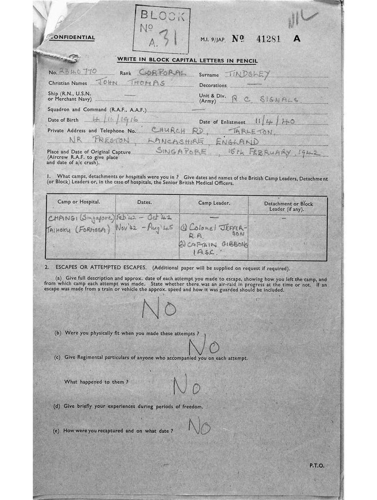 Tindsley, John Thomas