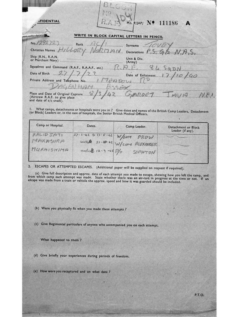 Tovey-Hillory-Norman