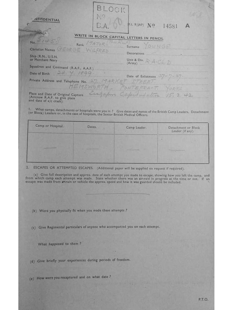 younger, george wilfred